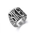 New Jersey Wholesale Jewelry Antique 316l Stainless Steel Mens Motor Custom Letter Biker Rings For Men. 