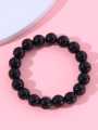 Set of 6 Multi-color Bracelets Black/White/Transparent Bracelets. 