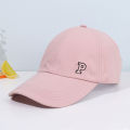 Solid Color P Letter Women Baseball Cap Summer Empty Top Sun Hat Casual Sports Girls Ponytail Caps. 