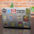 Motivation stickers Inspiration Pack of 13 Vinyl Sticker Motivation Quotes Stickers for Laptop Trackpad All Models Laptop Sticker Laminated Vinyl Printed DIY Notebook, Laptop, Bicycle, Helmet. 