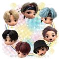 10 BTS Cartoon character photos mini /mini photo card size / 2x3 inches size / id card size .. 