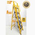 5 Step Foldable Ladder Heavy Duty Step Handle Attach. 