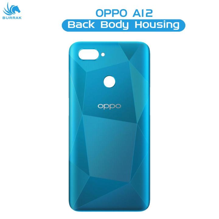 Oppo A12 Rear Back Body Casing Housing Replacement Battery Back Door For Oppo A12 - Blue