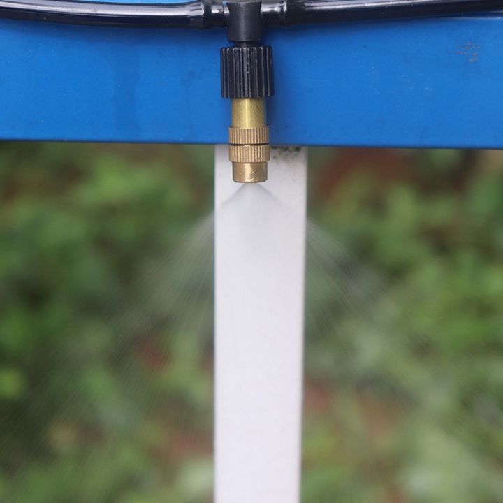10Pcs Adjustable Brass Spray Sprinkler Heads Misting Watering Irrigation Nozzle