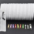 Nylon code long zipper No. 3 No. 5 household bed sheet pillow quilt cover quilt cover zipper thickened white double-headed zipper. 