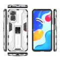 PlusCase for Xiaomi Redmi Note 11 / 11S 4G Kickstand Phone Case Camera Lens Protector Hard Impact-Resistant Cover. 