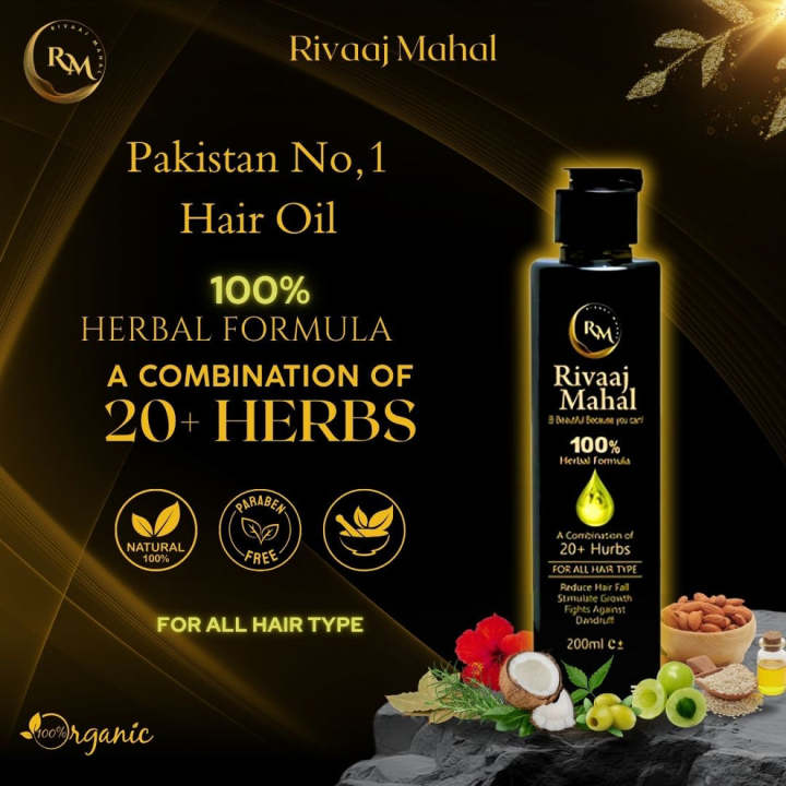 Rivaaj%20Mahal%20Premium%20Herbal%20Hair%20Oil%20for%20Hair%20Growth%20&%20Strength%20-%20200ml%20Single%20Pack%20-%20Image%206