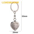 Loveseason Pet Picture Keychain Detachable Heart Shaped Pet Dog Cat Picture Keychain Urn. 