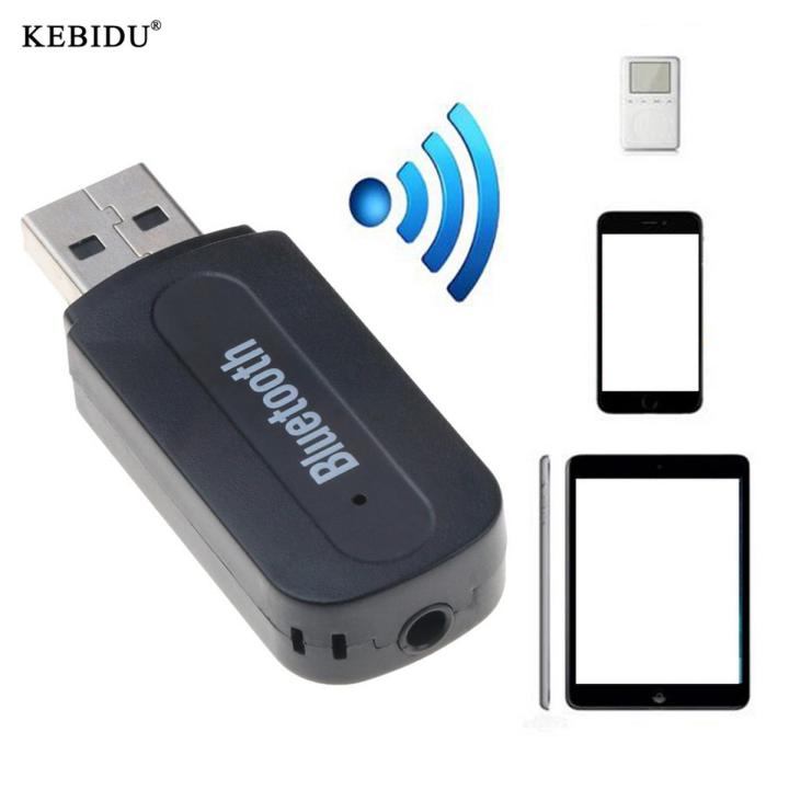 Kebidu 3.5mm Jack Bluetooth Audio Receiver Wireless Music A2DP Adapter for Car Speaker Player Headphone