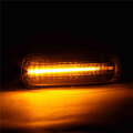 Car LED Side Marker Turn Signal Light Yellow Running Light Position Lamp Accessories for Honda Civic 1995-2000 Transparent. 