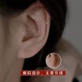Ear piercing, new 925 silver needle ear piercing, ear piercing, female silver earring, sleeping without taking off the ear stick, ear stick, ear stick. 
