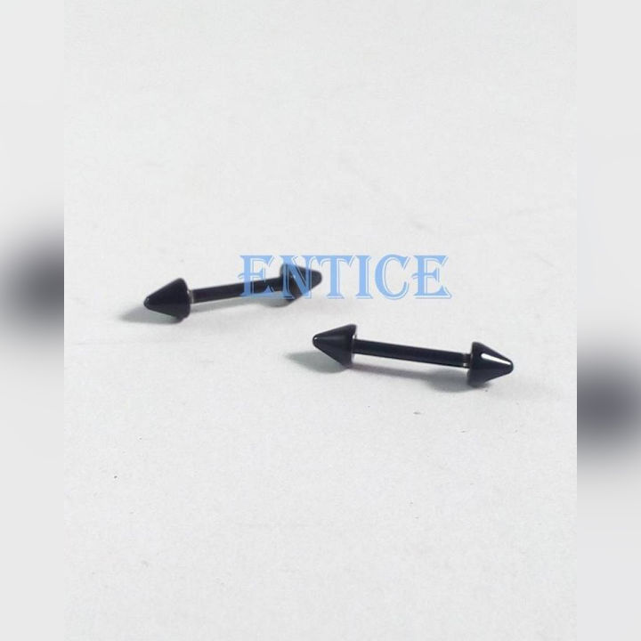 Black Steel Punk Earrings For Unisex