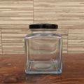 Set of 6 400ml Square Glass Jar, Mayson Jars, Spice jar, Pantry Jars, Honey Jar, Jam Jar, Glass Bottle, Available for domestic and commercial use also. 