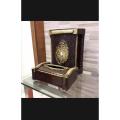 Mado dustbin and Tissue Box set of 2- wood brown. 