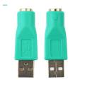 2x2x /2 Female to USB 2.0 Male Port Adapter Converter for PS2 Keyboard Mouse. 