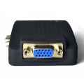 2X AV to VGA Adapter RCA VGA Converter PC RCA Composite S-Video AV Input to PC VGA LCD Output Converter Switch Box. 