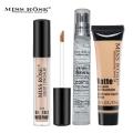 MISS ROSE Concealer , Matte Foundation &  Pearl Primer 22ml - 3 Pcs Set. 