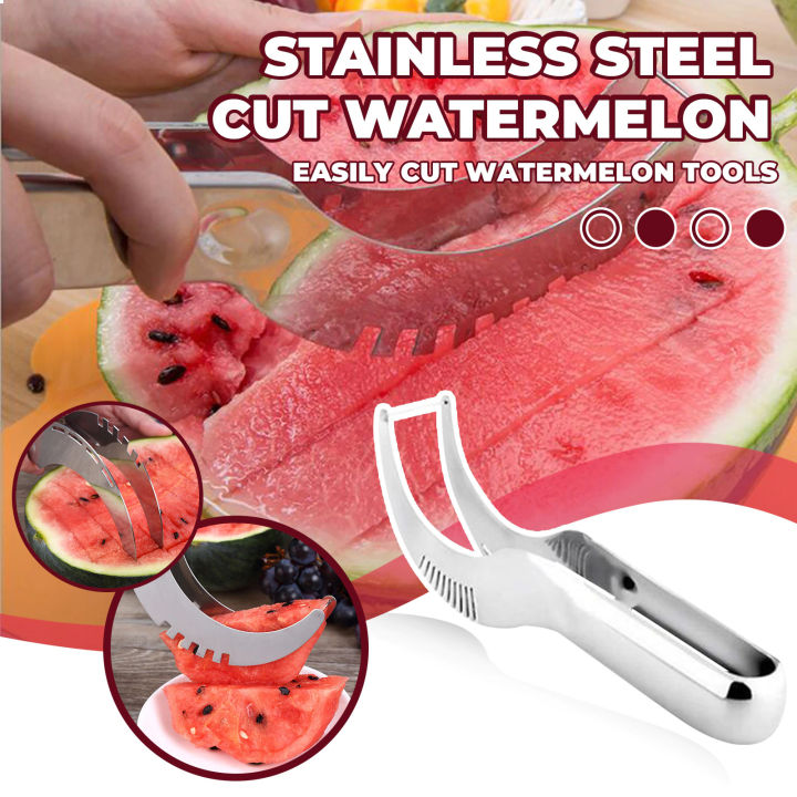 Angurello Watermelon Slicer & Server Double Knife cuts Fruits
