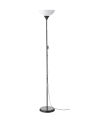 IKEA Uplight - Floor Lamp - Black With White Shade. 