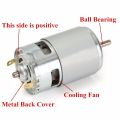 775 12V DC Motor – High Torque, Low Noise RS775 Motor with Ball Bearings (6000 RPM). 
