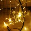 20 Butterfly LED Fairy Lights Battery Operated -Butterfly shape Led Lights for Room Decoration. 