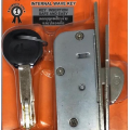 Sliding door lock. 