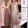 Brand Name   EMAN COLLECTION 2023**organze fully heavy embroidered  front with embroidered neckline with fully adha hand work** BY BANO COLLECTIONS*. 