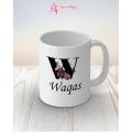 Waqas name mug. 
