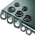 Samsung Galaxy S22 Ultra Camera Lens Protector, 9H Tempered Glass Camera Cover Screen Protector Metal Individual Ring for S22 Ultra 5G 2022 Release (Burgundy). 