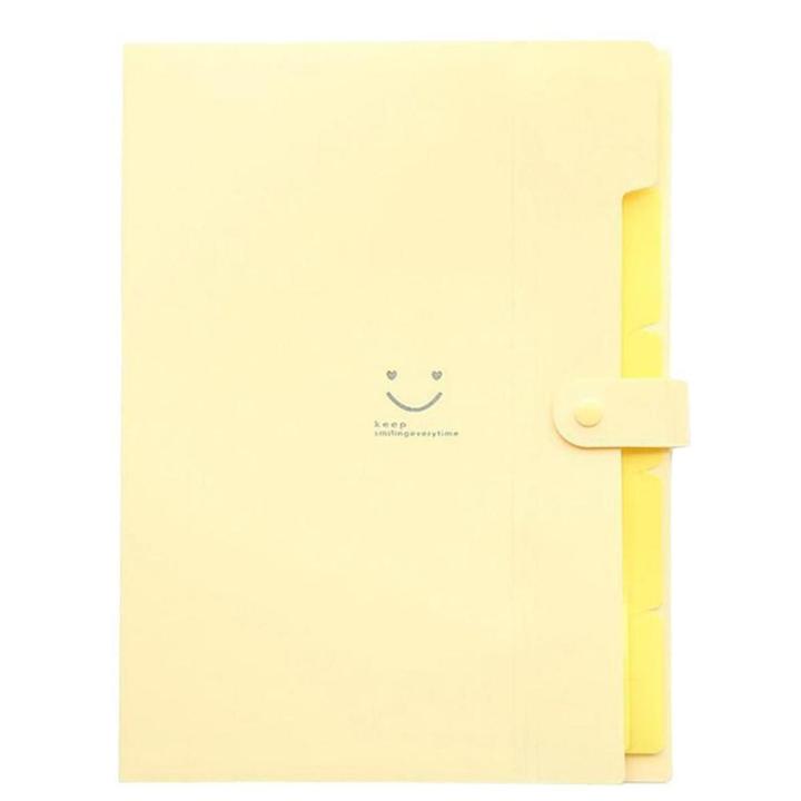 Office Plastic Folders Multi Pocket Organizer A4 File Expansion Document Folder