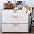 8Pack Gold Drawer Pulls,2.5 Inch Half Moon Cabinet Drawer Pulls Kitchen Handles, Modern Cabinet Hardware Pulls. 
