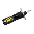 2Pcs Car Led 12V-24V 12Smd Light 3030 Chipset, For Fog Lights White. 