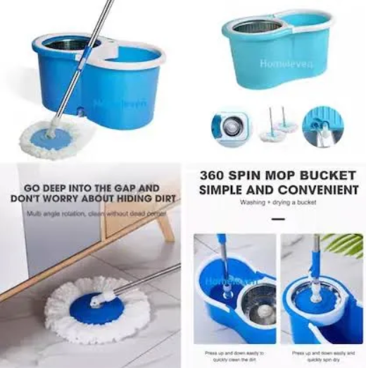 Spin%20Mop%20Bucket%20System,%20360%20Spin%20Mop%20&%20Bucket%20Floor%20Cleaning%20Stainless%20Steel%20Mop%20Bucket%20with%202%20Microfiber%20Replacement%20Head%20Refills%20-%20Image%204