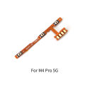 For Xiaomi Poco M4 M5 M5s Pro 5G Power Volume Button Flex Cable Side Key Switch ON OFF Control Button Repair Parts. 