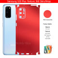 Samsung Galaxy S20 Plus Skin/Wrap 360 Protection Carbon fiber/ Matte/ Transparent/ Leather Back And Sides Included Camera Skin. 