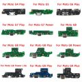 Charging Port For Motorola Moto G9 Plus G8 Power Lite G7 G6 G5 G4 Play USB Charge Board Connector Plate Flex Spare Parts. 