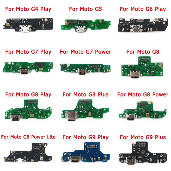 Charging Port For Motorola Moto G9 Plus G8 Power Lite G7 G6 G5 G4 Play USB Charge Board Connector Plate Flex Spare Parts