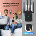 Doomhot WiFi Repeater 2.4Ghz Wireless Range Extender WiFi Signal Booster 300Mbps Wi-Fi Signal Amplifier Network Routers Network Extender for AP Router Range EU Plug. 