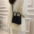 Fashion Small Women Bags Shoulder Bag Ladies Hit Color Stitching Bag Messenger Bag PU Mini Square Bag Purse. 