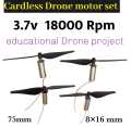 Mini drone motor with propeller.. 