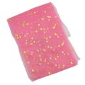 Net Jaali Fabric with Gold Glitter - 2 Yards Length. 