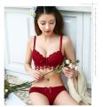 New Design Bra Set Unique Lace Style With painty Set For Women Padded or Removable Pad Wire Bra For Girls Net Style Underwear (skin, blue, red, black and Green color available We may send any color  size (30 to 38). 