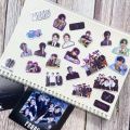 Sweet Journal 90PCS BTS Boys Kpop Butter Stickers Luggage Tag Diary Journaling Decorative Crafts Scrapbooking DIY Sticker. 