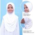 SLAH BUDAK DAGU GETAH TUDUNG SARUNG HITAM PUTIH. 