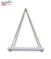 Blazonry Decor Furniture |  Wall Hanging Floating Shelves wall mounted shelf  Furniture NATURAL - DIY Tough Rope Hanging Shelf White wall shelf For Living Room Bedroom Kitchen Apartment Rope Wall Shelf Home Decoration. 