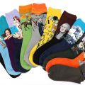 Fashion Cotton Funny Retro Print Socks / Western Mona Lisa Kiss Oil Painting Retro-classical Series Couple Sock / Comfortable Spring Summer Autumn Winter Breathable Soft Cotton High Socks / Middle Tube Daily Casual & Work Socks / perfect For Women & Men. 