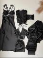 "6-Piece Bridal Nighty Set - Silk Jersey Fabric, Standard Size". 