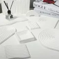 INS Wave Slate Photo Props Background Ornaments Pendulum Props Jewelry Cosmetics Storage Tray Lipsticks Bracelet taking picture Decoration Photography Display Stand. 
