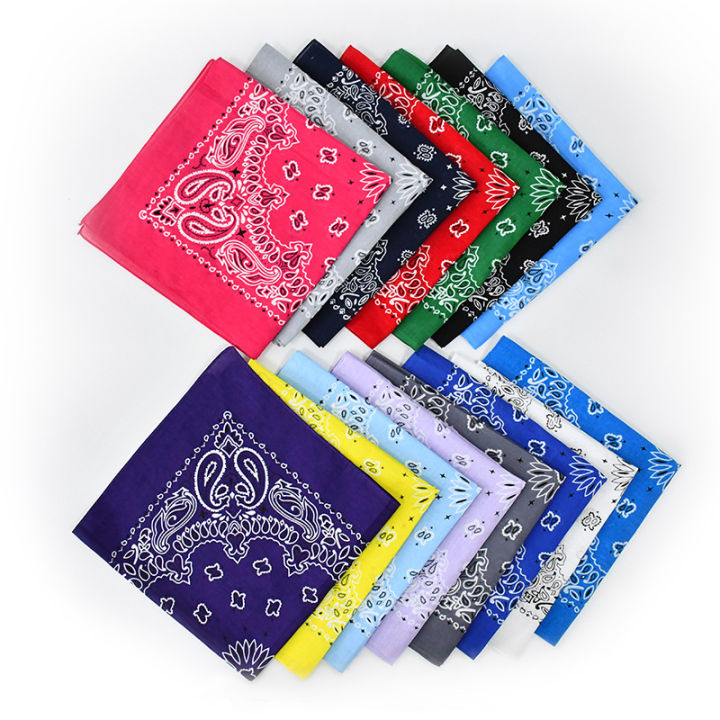 Superman Ruoias Unisex Fashion Scarf Women Men Bohemian Print Bandana Hair Bands Hip Hop Bandana Headwear Neck Wrist Wrap Band Square Scarf