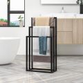 Standing Towel Rack | Industrial Loft Towel Stand | Unique Towel Hanger towel Rail Towel hanging stand 3 Steps STM. 
